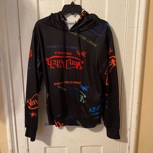 Black All Over Con Dutch hoodie